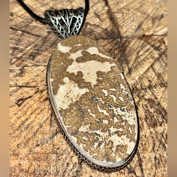 Large German Dendritic Agate Pendant 3” - Picture 5 of 9